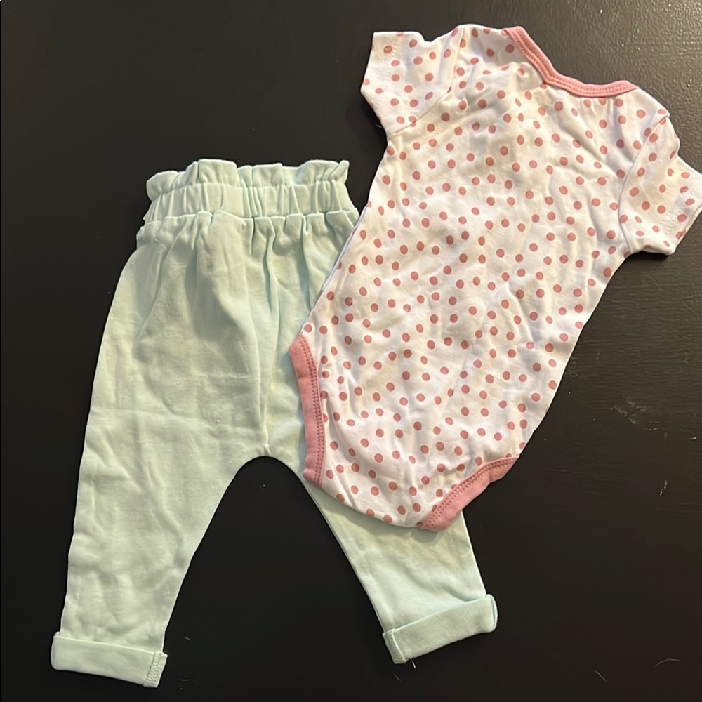 Baby Polka Dot Onesie and Pants Set